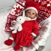 20''-22''4PCS Infant Baby Santa Christmas Tops+Pants+Hat+Socks Outfits Costumes——Baby Boy & Baby Girl