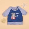 Gray cartoon bear tee and pants suit for 22'' reborn baby doll boy/girl