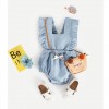 Solid Blue or Yellow color bow halter coat for 22'' rebirth dolls