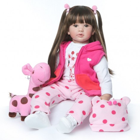 24'' Sweet Daniella Toddler Doll Girl Realistic Gift To Children