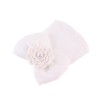 Newborn baby cap  cotton flower shape cap