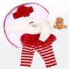 Reborn Dolls Baby Clothes Red Outfit for 20"- 22" Reborn Doll Girl Baby  High quality Clothing sets
