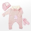 Reborn Dolls Baby Clothes Pink Outfit for 20"- 22" Reborn Doll Girl Baby Clothing sets