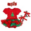 Reborn Baby Doll Clothes Outfit for 20''- 24'' Reborns Newborn Matching Clothing Red Dress Four-Piece Set Kids s Gift