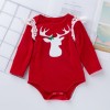 4 Pcs Christmas Elk Romper Dress Suit for 20''-22'' Reborn Baby