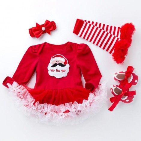4 Pcs Santa Claus Dress Suit for 20''-22'' Reborn Baby