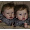 22'' Twin Sisters  Clarissa and Hatcher Reborn Baby Doll Girl,Quality Realistic Handmade Babies Dolls