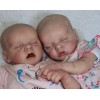 17 '' Real Lifelike Twins Sister Dolly  and Lloyd Reborn Baby Doll Girl