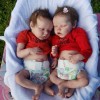 17'' Real Lifelike Twins  Rocio and Lisa Reborn Baby Doll Girl
