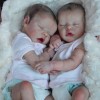 17'' Real Lifelike Twins  Hilda and Nettie Reborn Baby Doll Girl