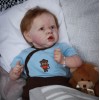 22"Kids Play Gift Kathy Reborn Saskia Baby Doll Boy, Realistic＆Lifelike Newborn Baby Dolls