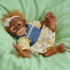 Poseable Lifelike Baby Monkey Reborn Doll Named Kareny