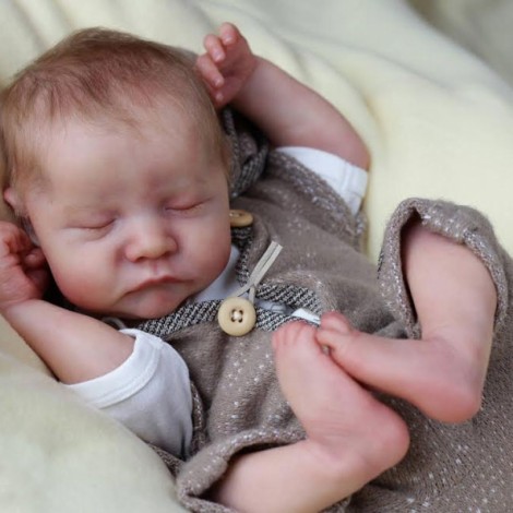 20 '' Real Lifelike Boyd Reborn Baby Doll Girl, Lifelike Newborn Baby Dolls with Clothes