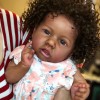22'' Wright Lifelike Soft Black Reborn Baby Doll Girl