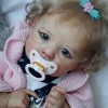 22'' Kids Reborn Lover Clever Brynlee Baby Doll Girl  with Coos and "Heartbeat"