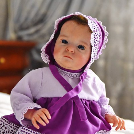 18" Shea Realistic Reborn Baby Girl Real Lifelike Doll
